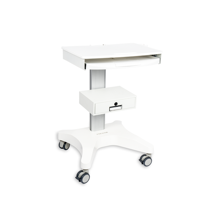 MC-16 - Medical Trolley with Laptop Pallet and Oral Scanner Holder, Dental Clinic Cart with Wheels for Hospital Beauty Salon