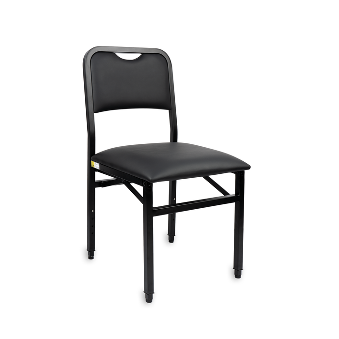 T12-H Metal Cello Playing Chair - Height-Adjustable, Ergonomic Design for Comfort, Foldable and Portable, Durable Metal Frame for Precision Performance
