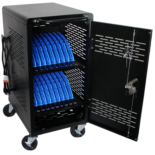 POCHAR-C20H-20-Device-Charging-Cart-Chromebook-Charging-Station-For-Classroom