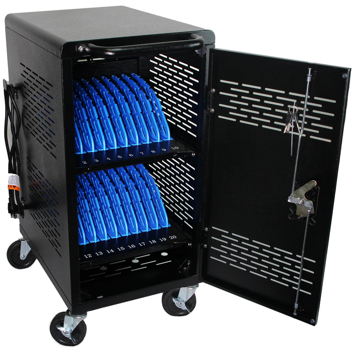 POCHAR-C20H-20-Device-Charging-Cart-Chromebook-Charging-Station-For-Classroom