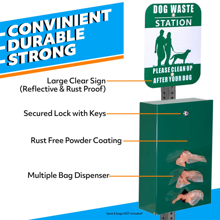 D18LG - Galvanized Steel Rustproof Dog Waste Disposal System