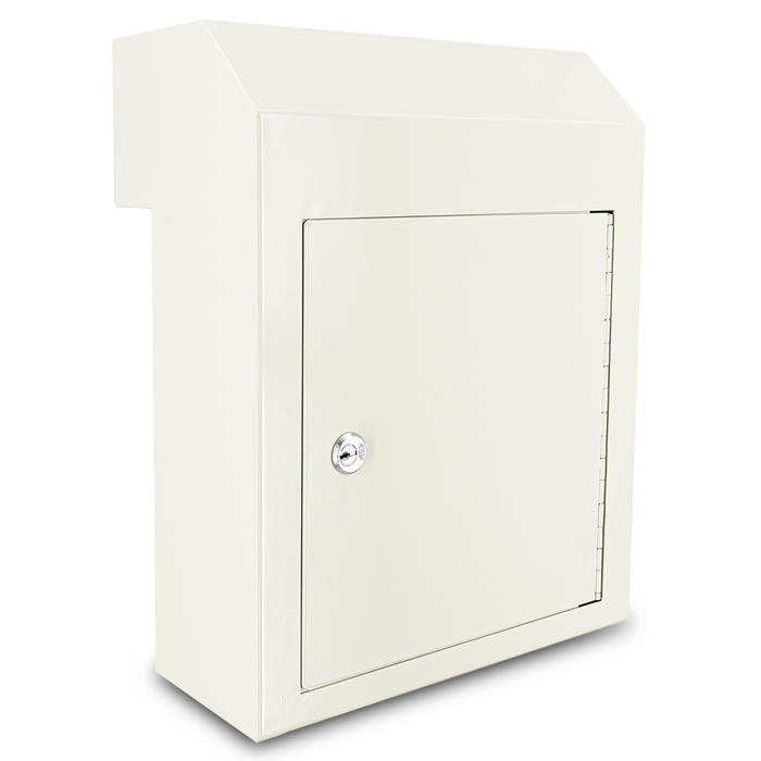 D1C-W - Through the Door Locking Mailbox with Rainproof Design (Beige)