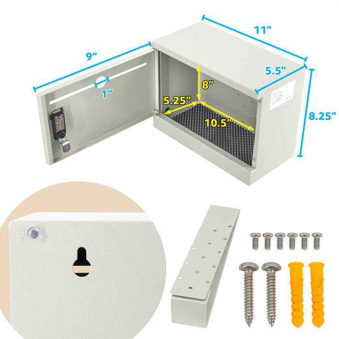 D22G - Over The Door Steel Drop Box with Combination Lock