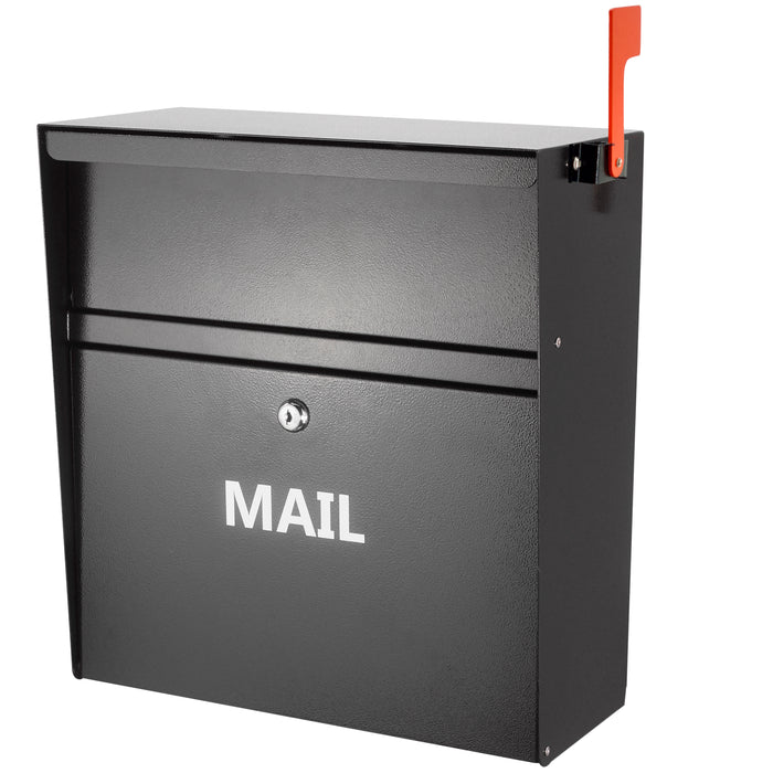 D03H - Rainproof Wall Mount Mailbox with Outgoing Mail Flag and Holder
