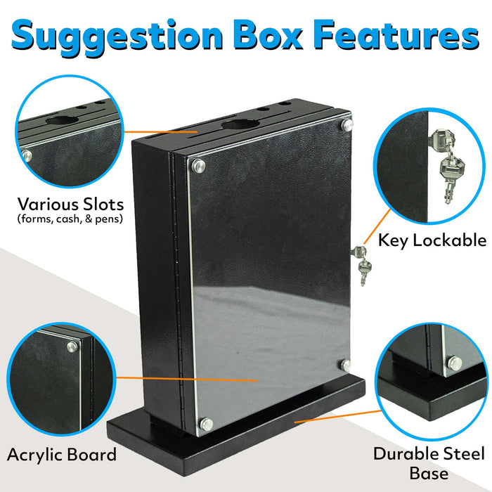 D7H - Steel Suggestion Box with Lock