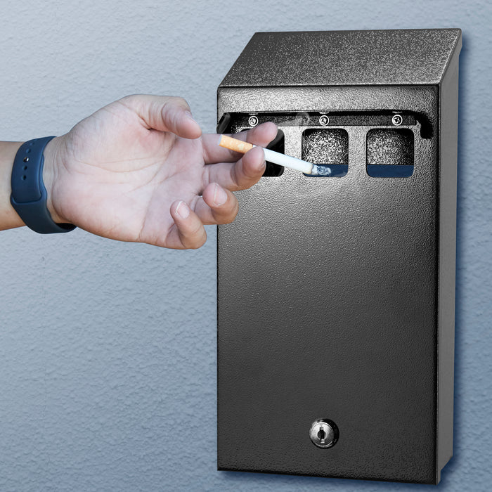 P4H - Rainproof Wall Mount Cigarette Disposal Containers