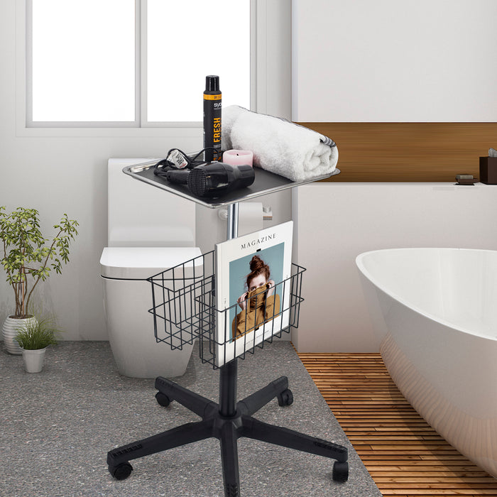 Q5T - Pneumatic Stainless Steel Tray Cart with Baskets