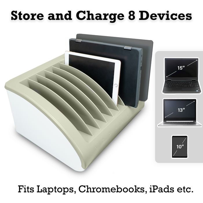 Y608A - 8-Unit Charging Station for Laptops and Tablets