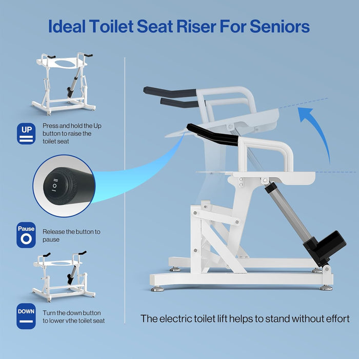 MC-14-W Electric Toilet Lift Seat - Powered Toilet Seat