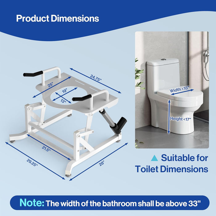 MC-14-W Electric Toilet Lift Seat - Powered Toilet Seat
