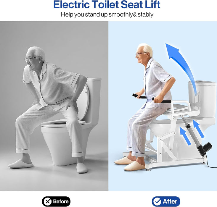MC-14-W Electric Toilet Lift Seat - Powered Toilet Seat