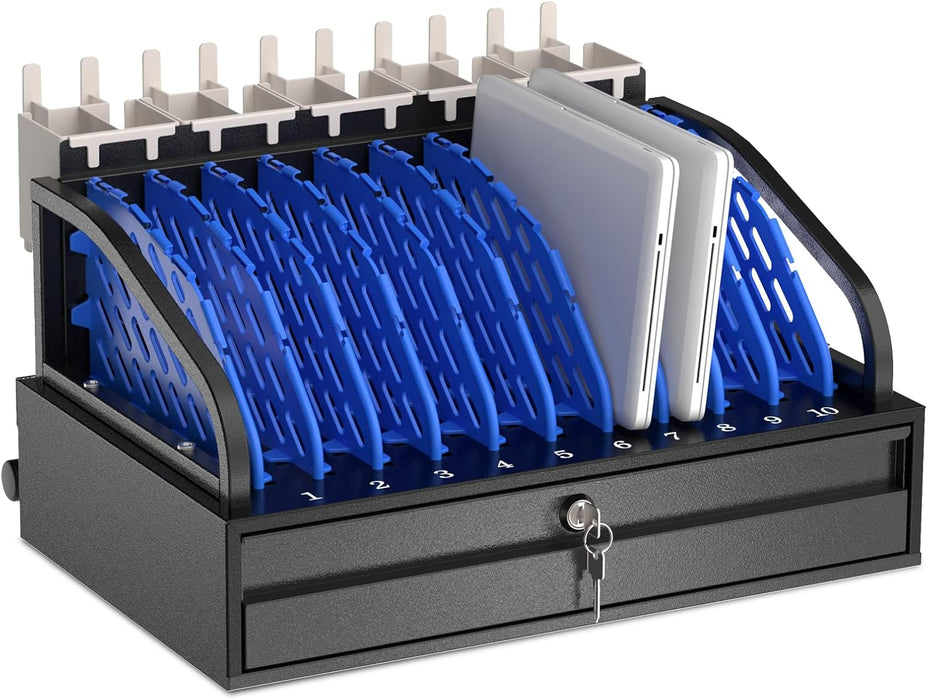 C10C-H - POCHAR 10-Device Open Charging Station for Chromebooks & Tablets