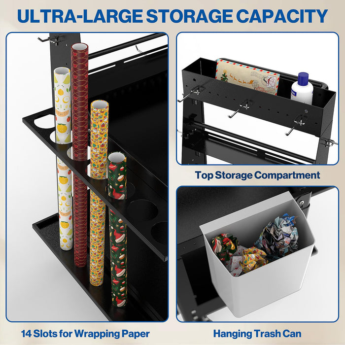 AV-P - Utility Storage Rolling Cart with Removable Pegboard