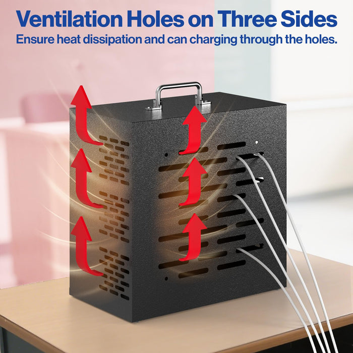 C1-H - 30-Slot Metal Cell Phone Storage Cabinet with Lock