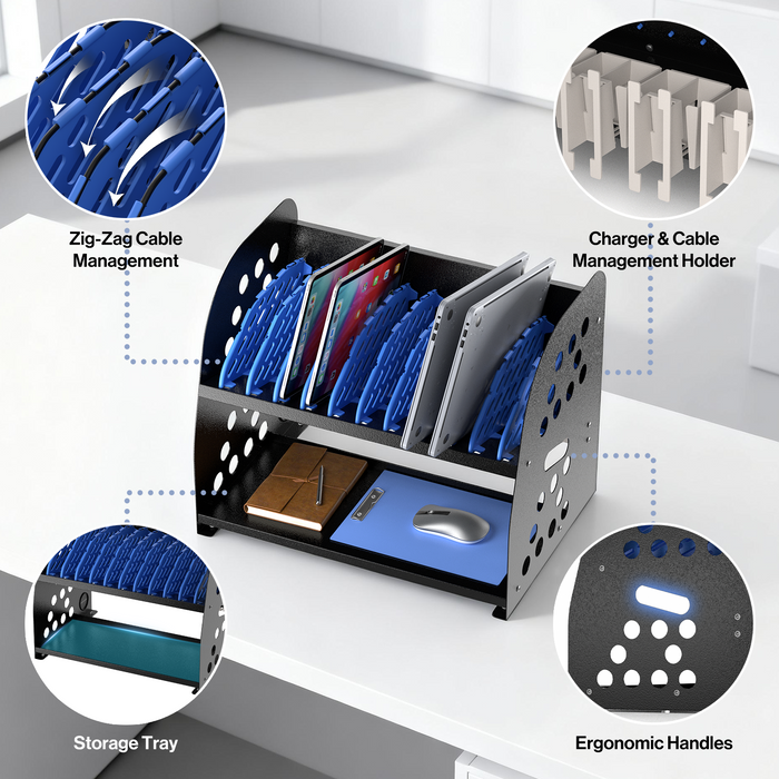 P-C10PK-H0 - 10-Device Charging Station for Chromebook, Tablet & Laptop