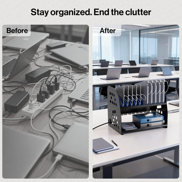 P-C10PK-H0 - 10-Device Charging Station for Chromebook, Tablet & Laptop