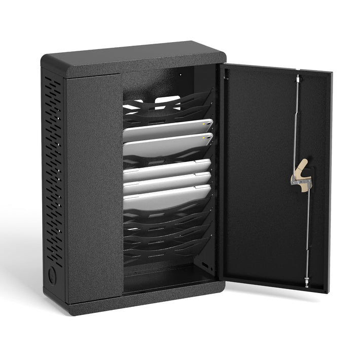 C12C-H - 12-Devices Wall Mount Locking Charging Cabinet for iPads 