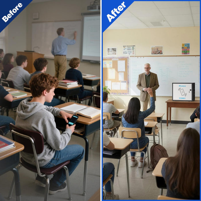 C2-H - 36-Slot Metal Cell Phone Storage Cabinet with Lock