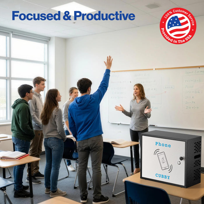 C2-H - 36-Slot Metal Cell Phone Storage Cabinet with Lock