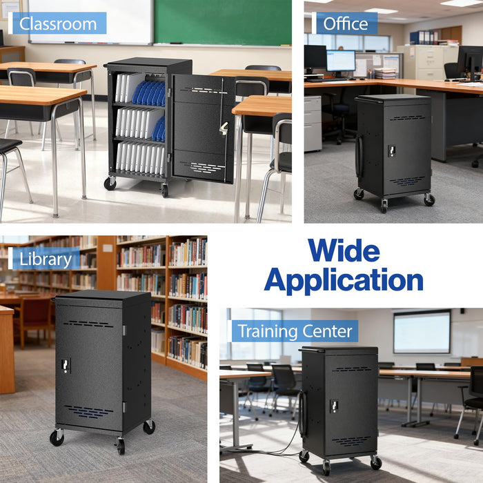 C30A-H - 30 Unit Device Charging Station for Chromebook, Assembly Required