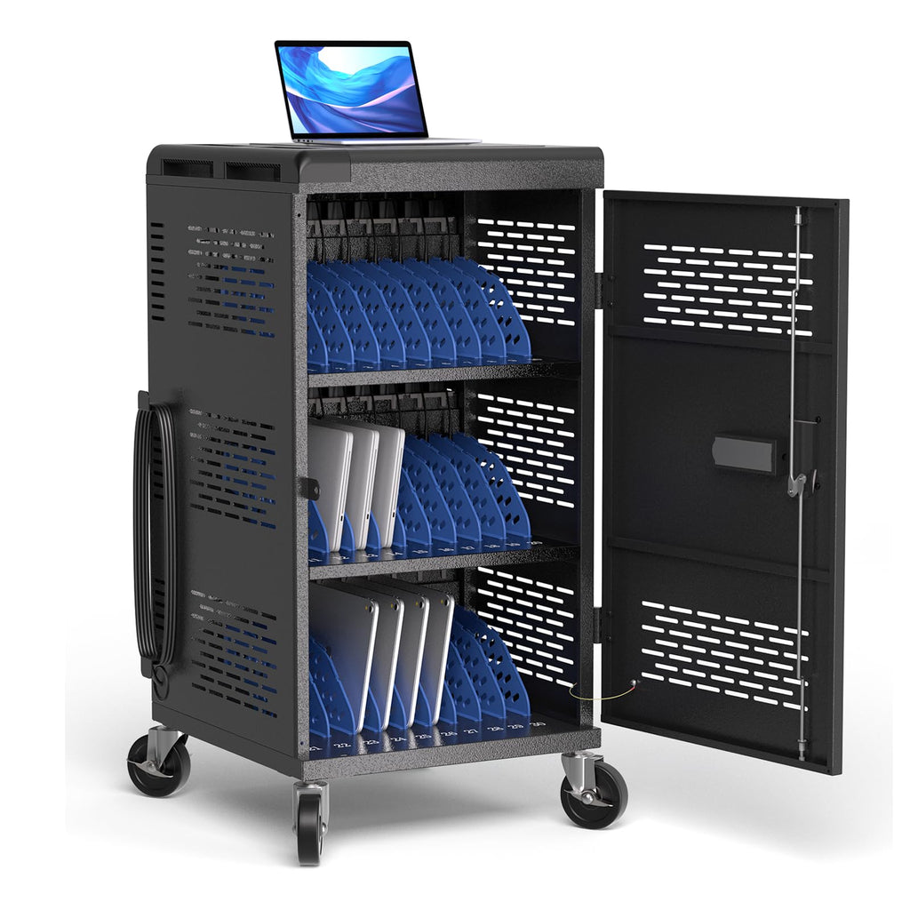 C30B-H - Fully Assembled 30-Unit Charging Cart with Electronic