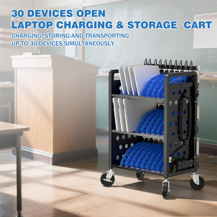 C30D-H - Open Charging Cart for 30 Chromebook