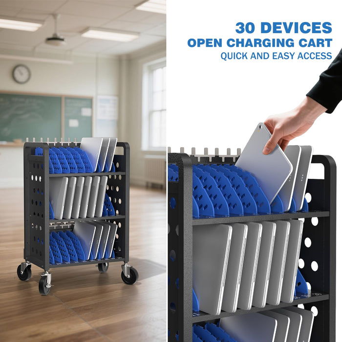C30D-H - Open Charging Cart for 30 Chromebook