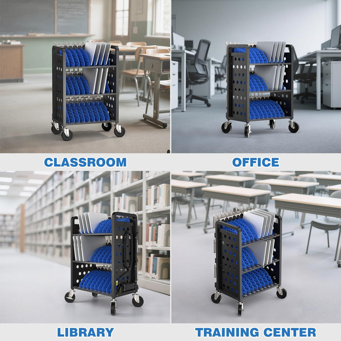 C30D-H - Open Charging Cart for 30 Chromebook
