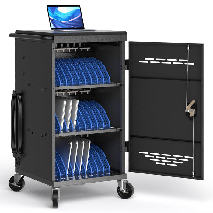 C30E-H - Fully Assembled 30 Unit Device Charging Station for Chromebook, iPad, Laptop