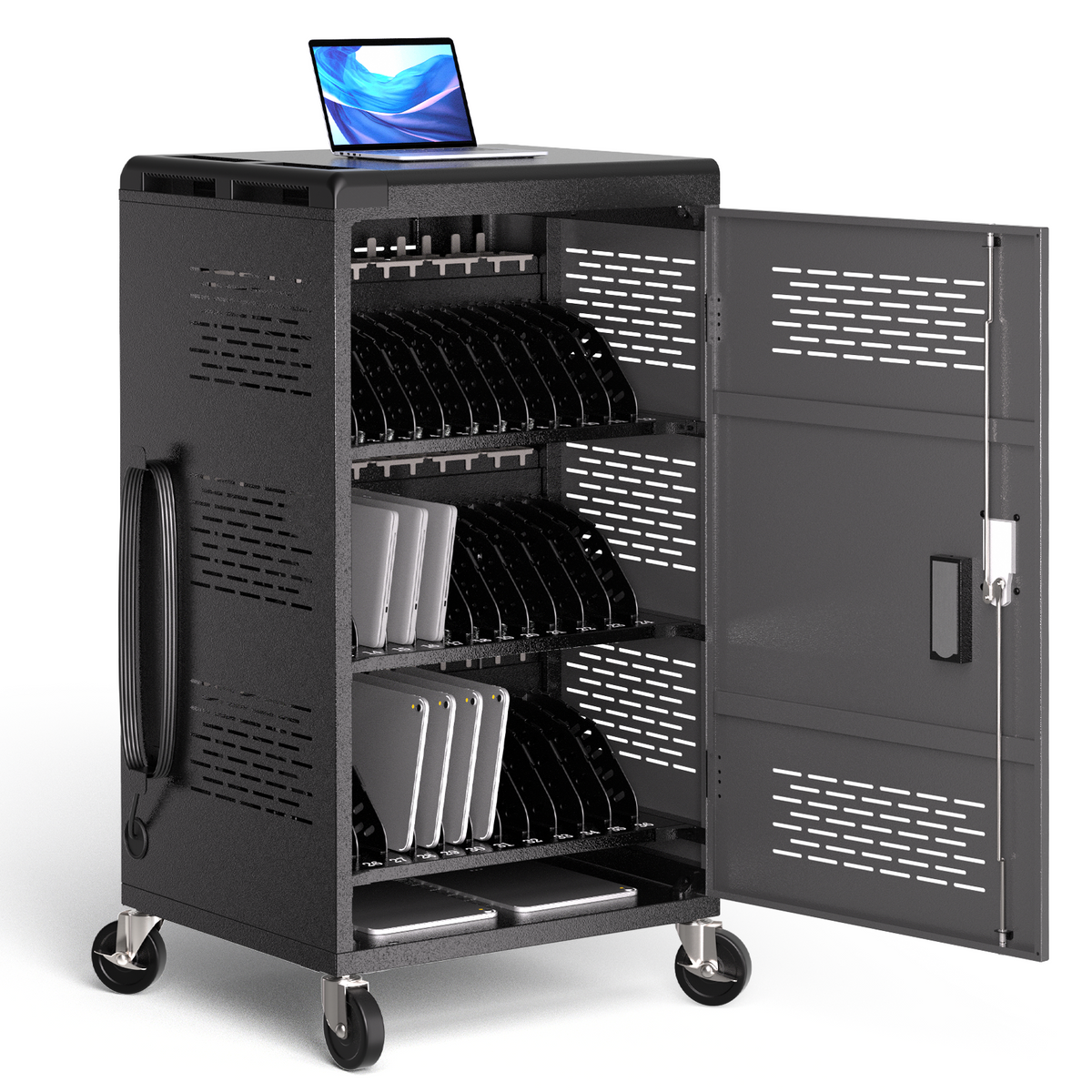 C36C-H - 36 Bay Intelli-Sense Charging Cart for Tablets, Laptop