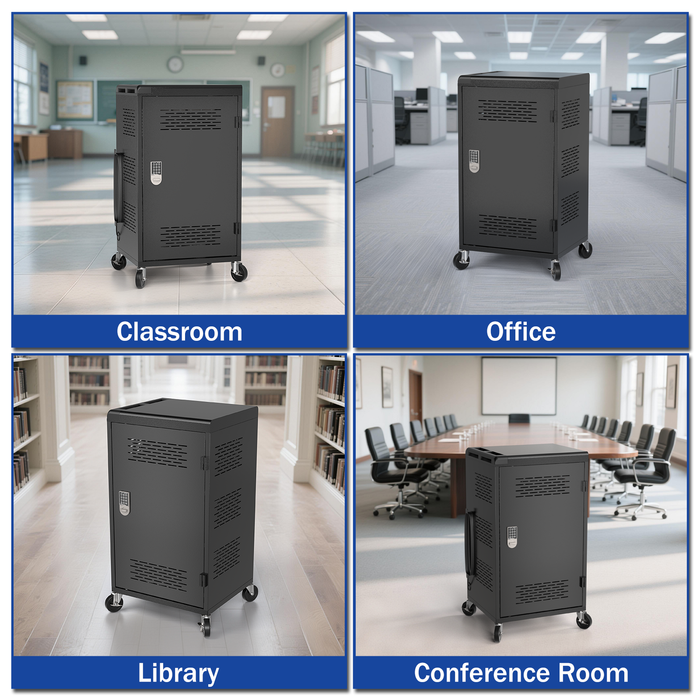 C36C-H - 36 Bay Intelli-Sense Charging Cart for Tablets, Laptop & Chromebook, Assembly Required