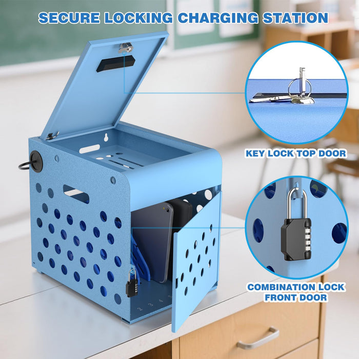 C8-B - Locking Charging Cabinet for Chromebooks, iPads, and Laptops