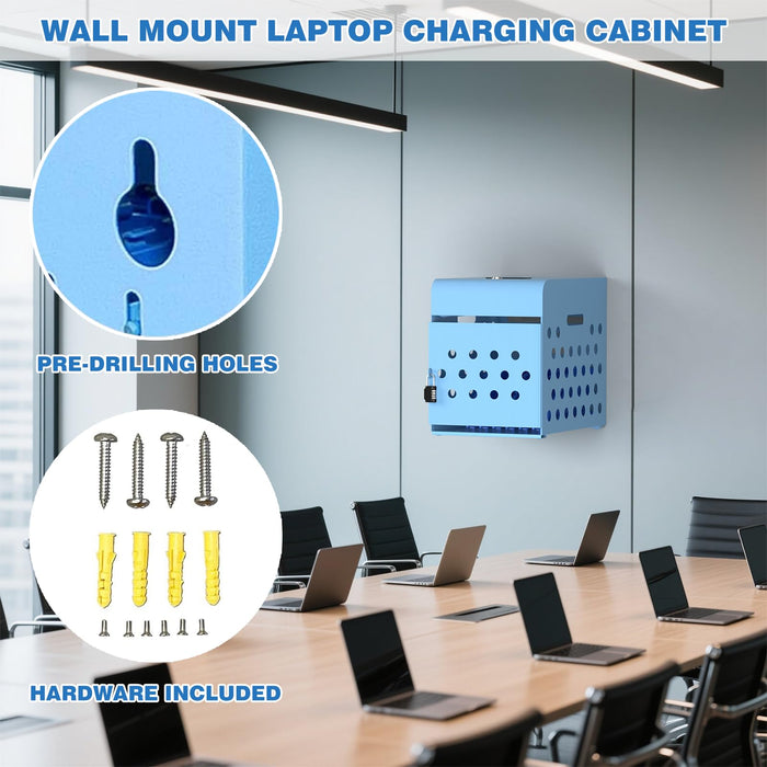 C8-B - Locking Charging Cabinet for Chromebooks, iPads, and Laptops