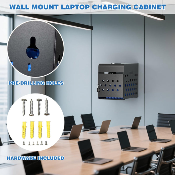 C8-H - Locking Charging Cabinet for Chromebooks, iPads, and Laptops
