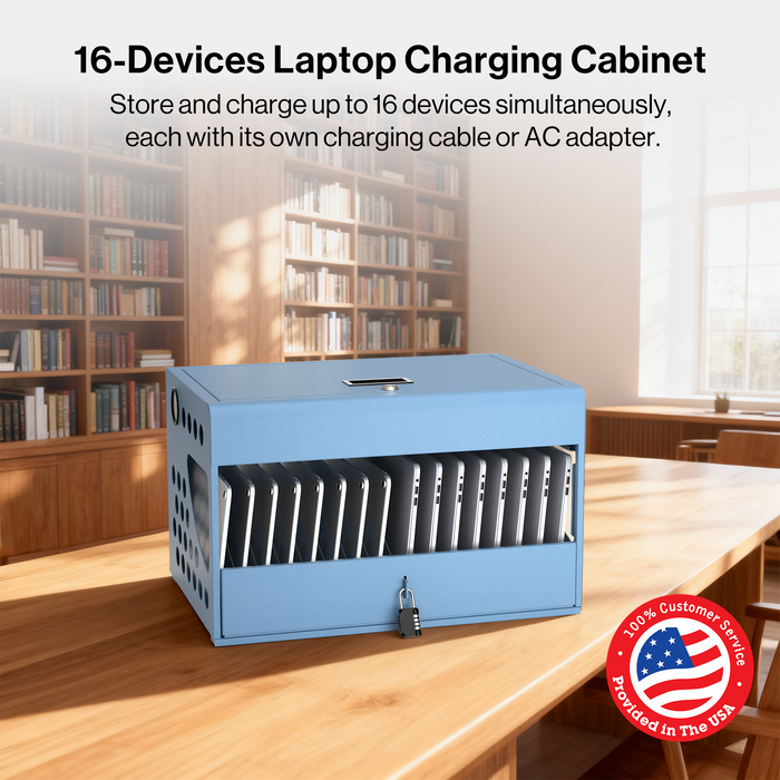 CCB16S - 16-Unit Charging Cabinet with Combination Lock