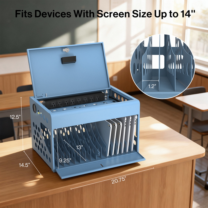 CCB16S - 16-Unit Charging Cabinet with Combination Lock