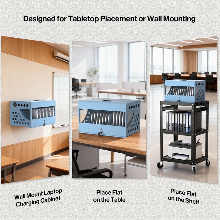 CCB16S - 16-Unit Charging Cabinet with Combination Lock