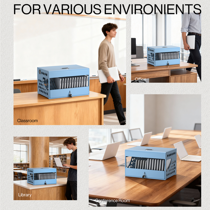 CCB16S - 16-Unit Charging Cabinet with Combination Lock