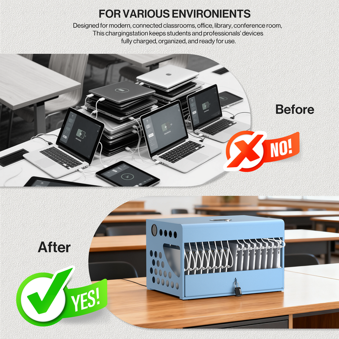 CCB16S - 16-Unit Charging Cabinet with Combination Lock