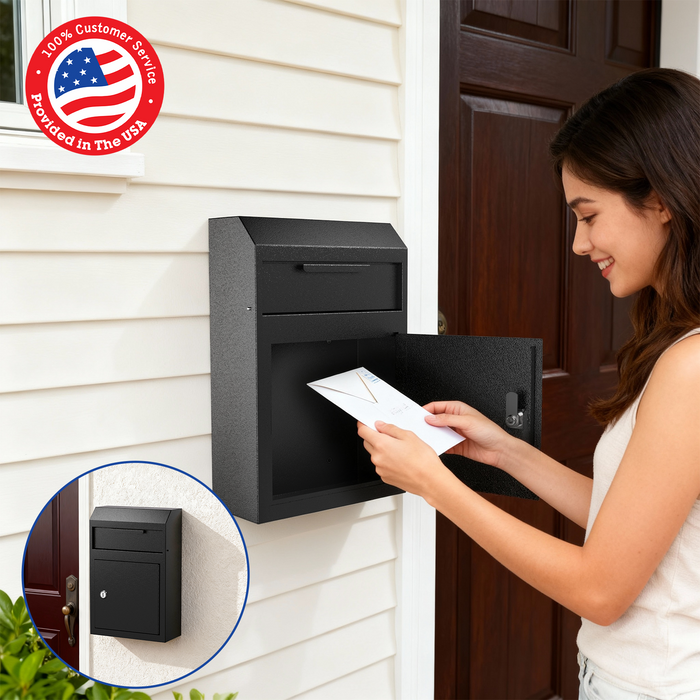 D02-H - Wall Mounted Drop Box Depository Safe