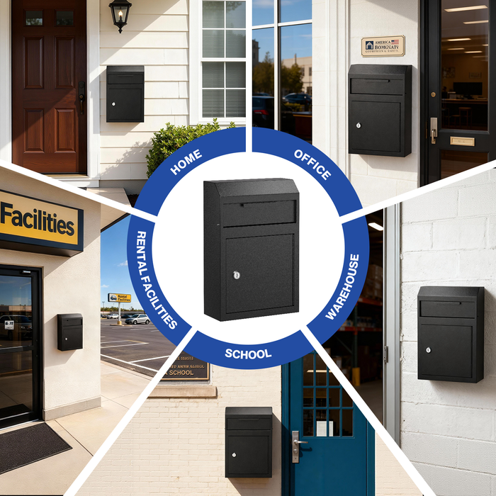 D02-H - Wall Mounted Drop Box Depository Safe