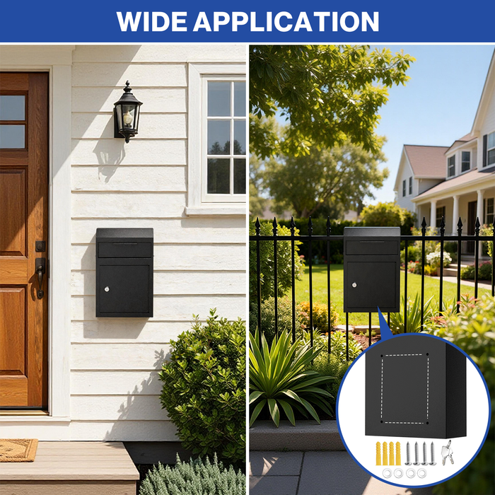 D02-H - Wall Mounted Drop Box Depository Safe