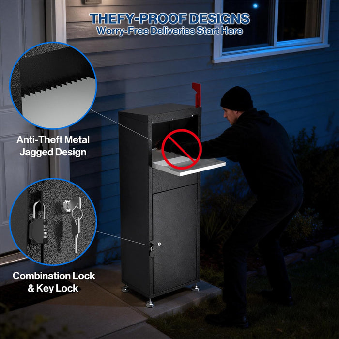 D11-H - Anti Theft Parcel Drop Box with Lock and Keys