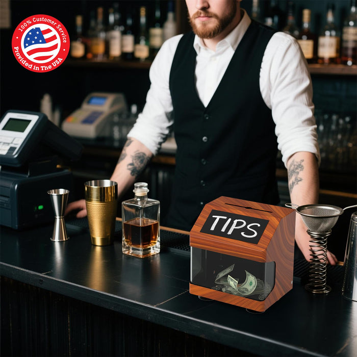 D12-W - Wall Mounted Ballot Box with Key, Black