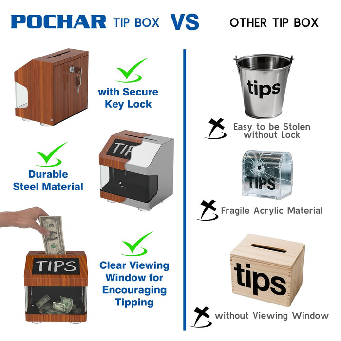 D12-W - Wall Mounted Ballot Box with Key, Black