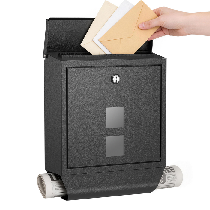 D21B-H - Rainproof Galvanized Steel Mailbox Wall Mount