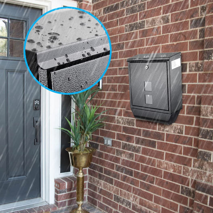 D21B-H - Rainproof Galvanized Steel Mailbox Wall Mount