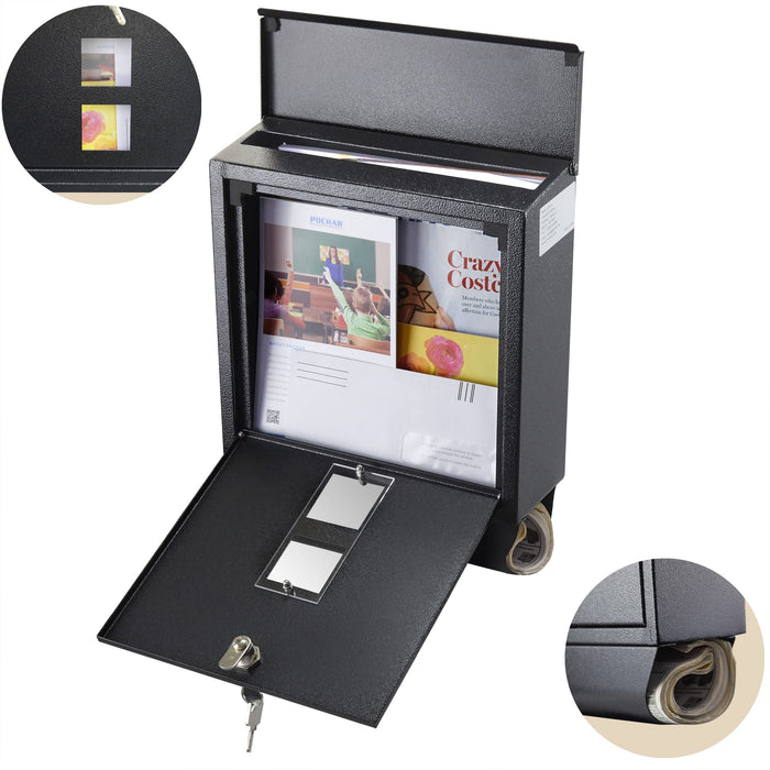 D21B-H - Rainproof Galvanized Steel Mailbox Wall Mount