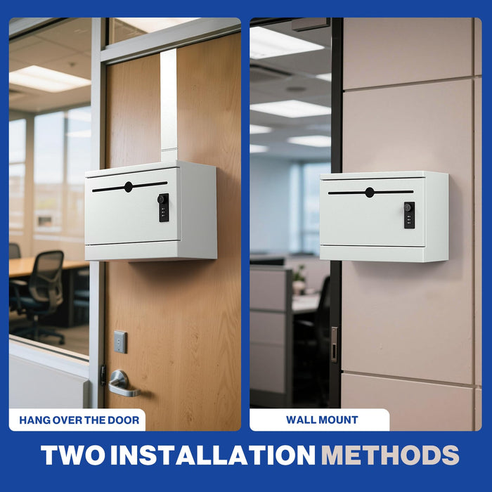 D22-G - Over The Door Steel Drop Box with Combination Lock
