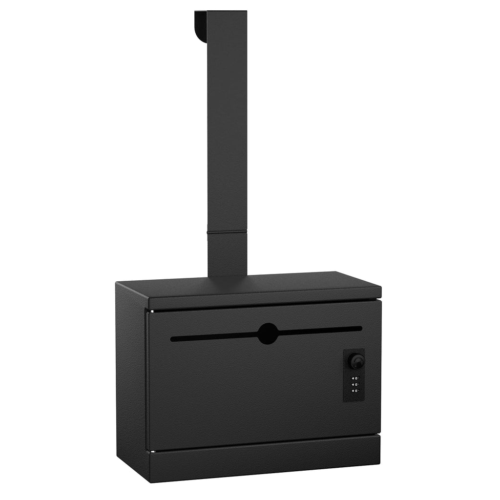 D22-H - Over The Door Steel Drop Box with Combination Lock (Black